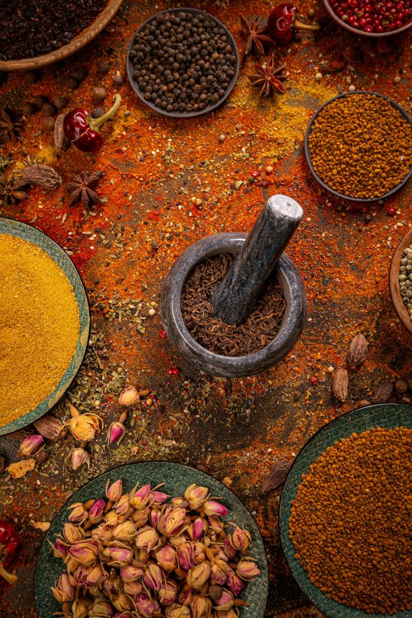 Colorful mix of spices